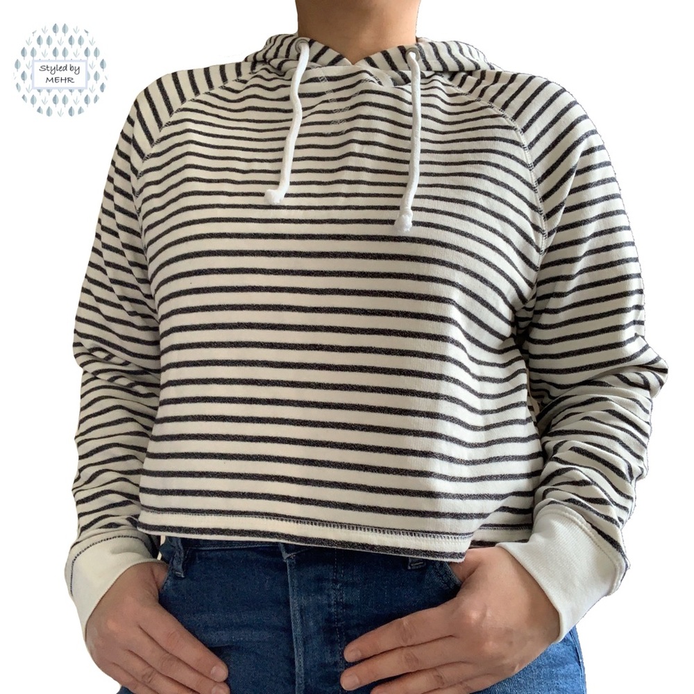 H&M Cropped Sweater w/ Hood